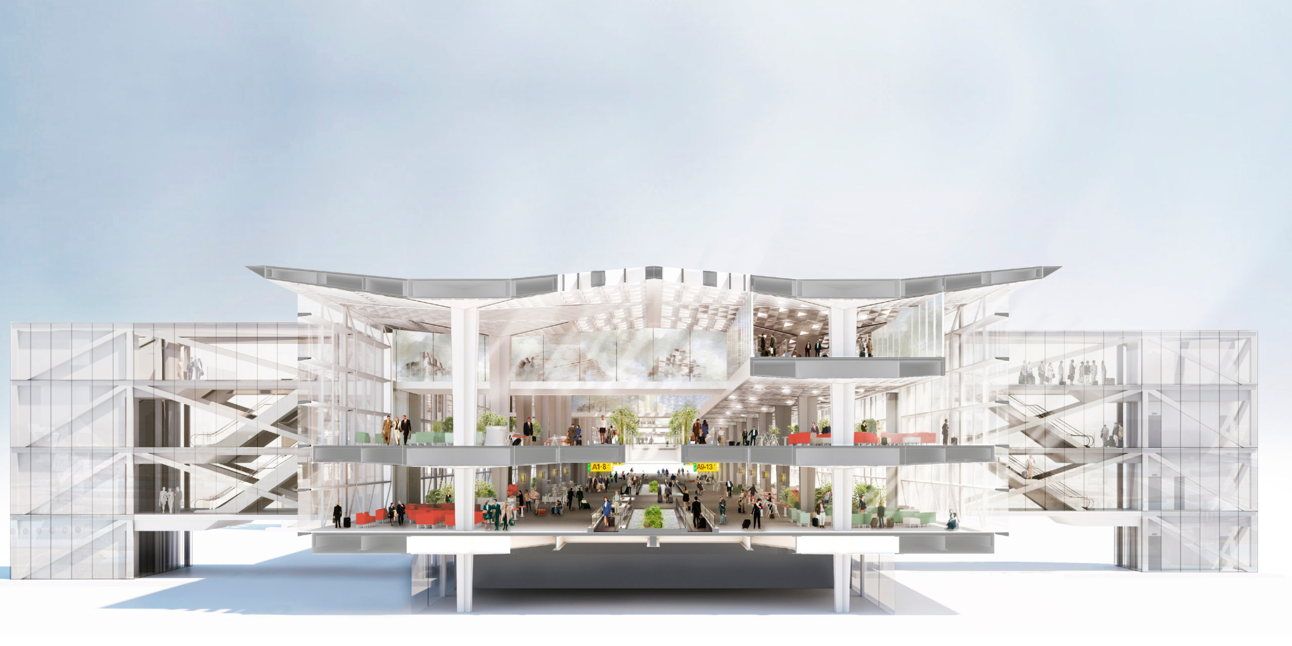 Barcode Architects_Schiphol A Pier_section