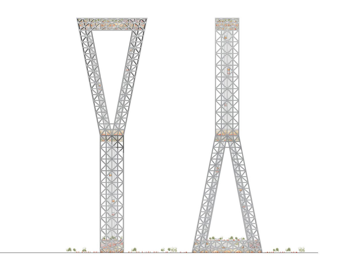 Barcode Architects_Taiwan Tower_elevation